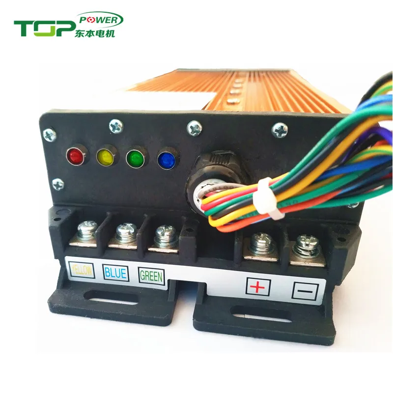 Electric vehicle 1500w dc motor controller 24 Tube FOC sine wave bldc motor controller