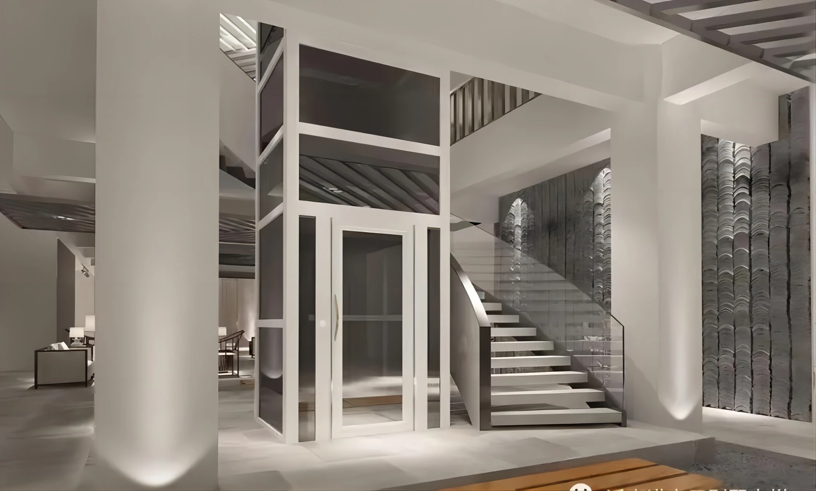 Mini house elevator residential lift 2-3 person home outdoor elevator small home hydraulic elevator