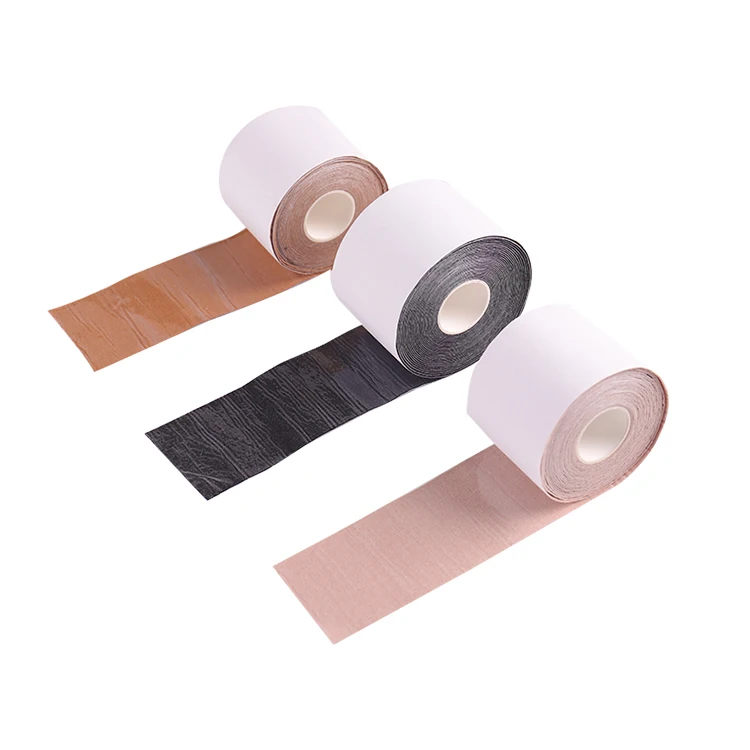 Skin Tone Brown Double Sided Adhesive Push Up Breast Boob Tape and Nipple Cover