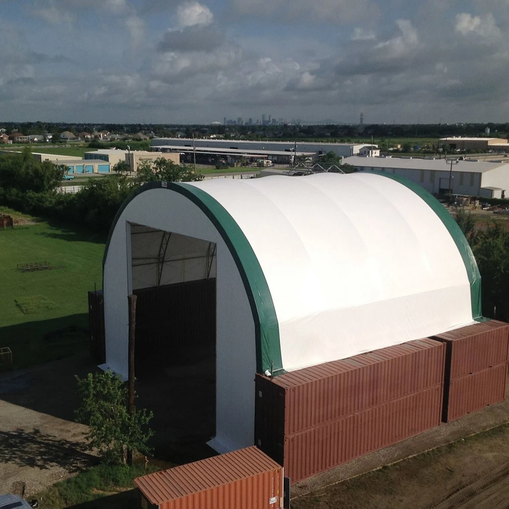 12x24m OEM ODEM hot dip wind waterproof fireproof portable metal helicopter storage hangar tent for sale from factory directly