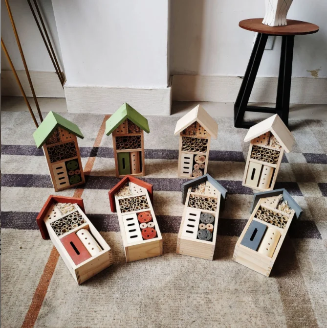 Bee House Silhouette Honey Bee House Wooden Beehive House Insect