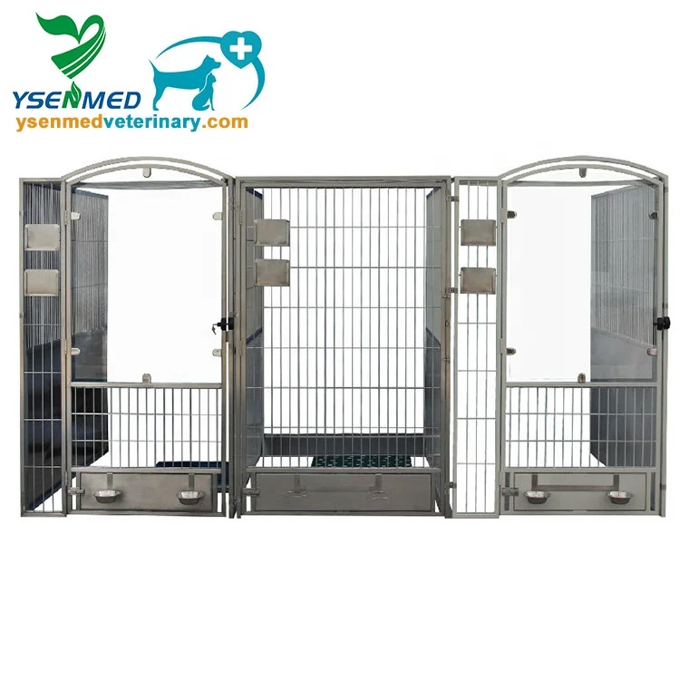 Ysenmed YSVET-DK01 Dog Cages Metal Kennels Animal Medical Cage Dog Walk-in Kennels for Dogs Pet Clinics Hospital Pet Cage