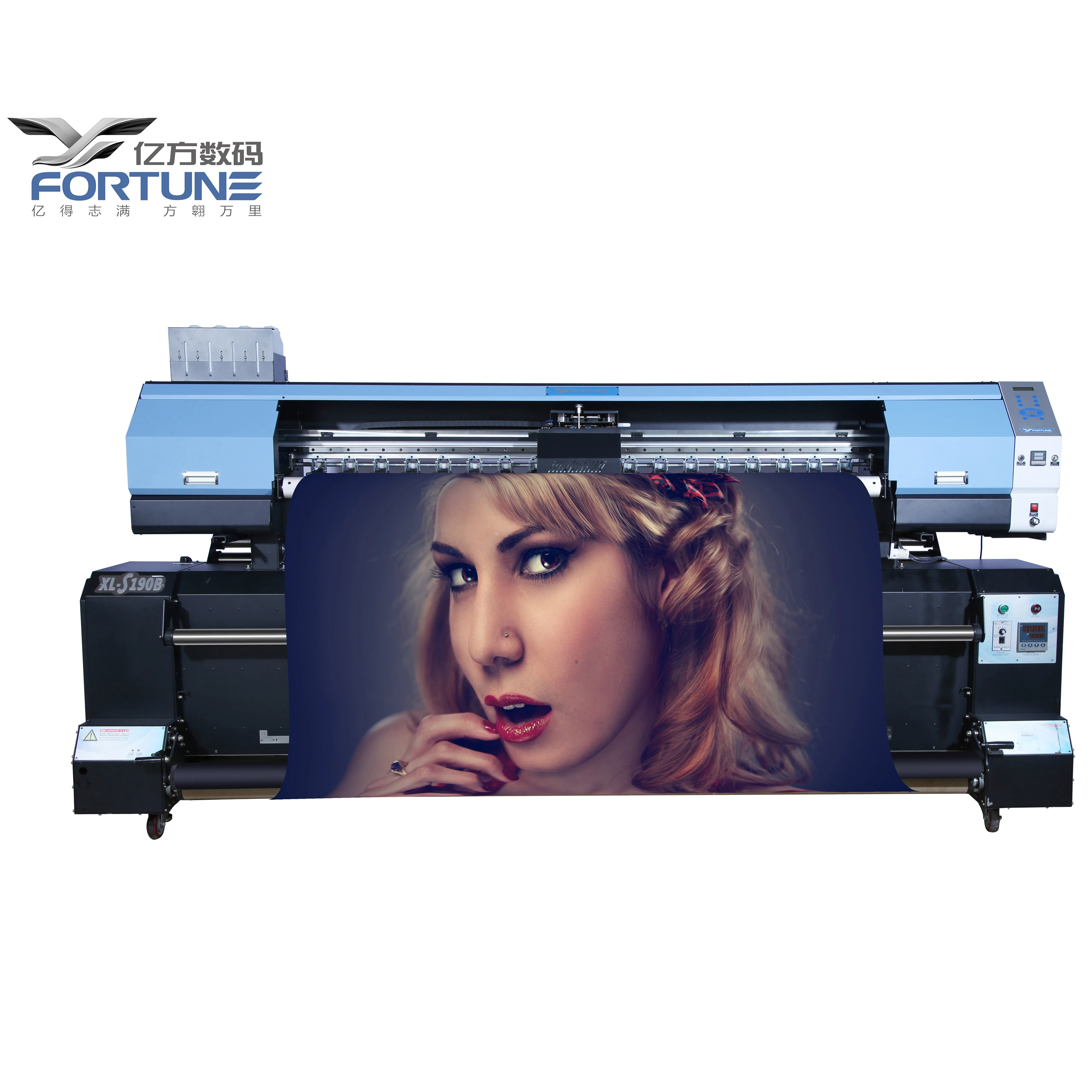 
Fortune 2m sublimation printer digital textile printing machine focus on curtain advertising flag heat transfer paper 