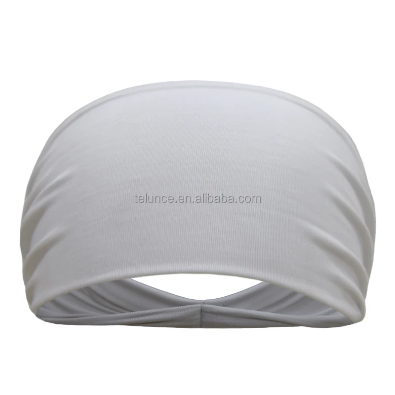 Pure Solid color headband black white quick dry Custom sport headband for men women running football gym headbands sweatband