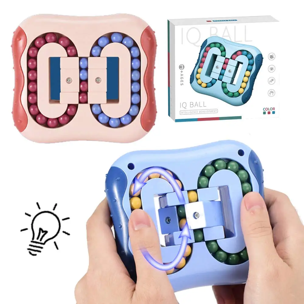 Top Seller Stress Release Toy Spinner Puzzles Cube Decompression Fingertip Toy Rotating Magic Bean Fidget Cube