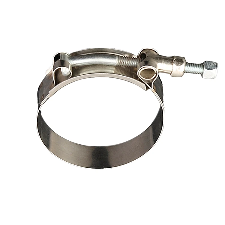 Quick locking stainless steel T bolt clamp for filter hose connecting