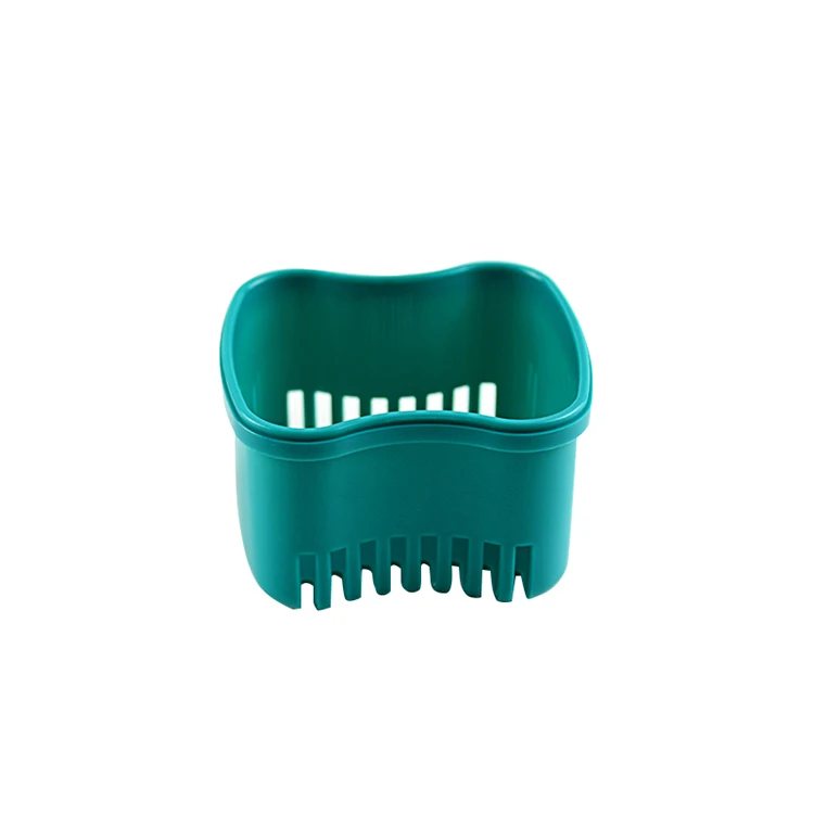 2022 Plastic denture box cleaning box dental retainer container denture storage box with net