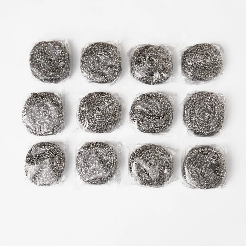 Metal Pot Scrubber Scrubbing Stainless Steel Wire Sponge Scourer kitchen Cleaning ball