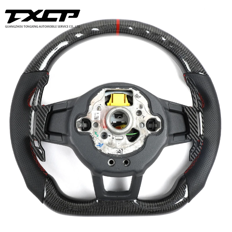  Пользовательское светодиодное рулевое колесо из углеродного волокна для VW Gti Gts R Gli Gtd гоночное