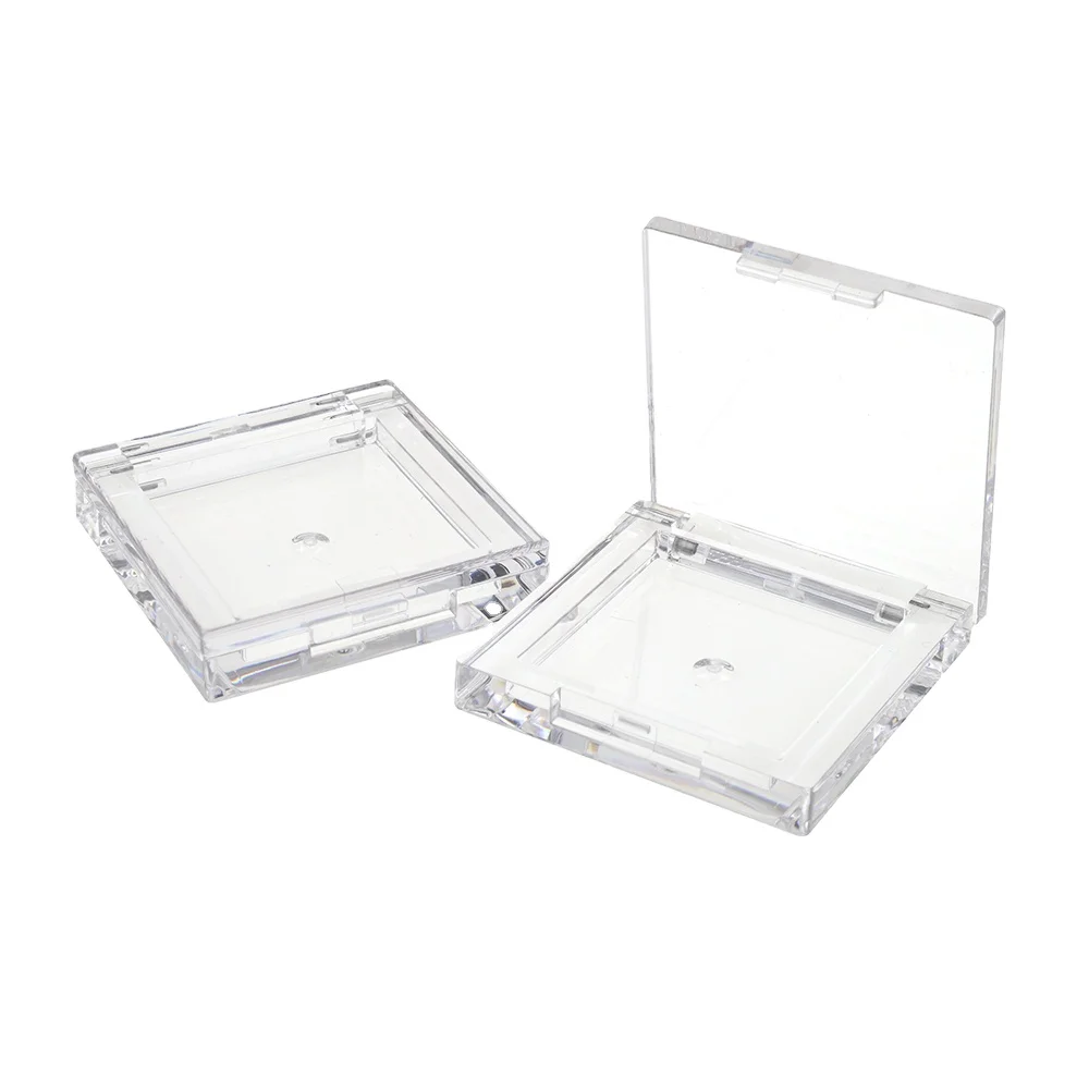 
Clear Cheek Highlight Powder Transparent Single Colour Eyeshadow Case Square Blusher Packaging 