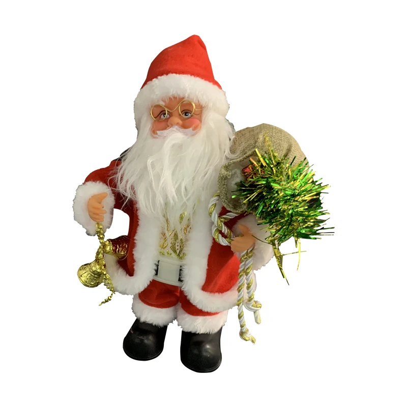 Party Music Plush Doll Kids Toy Action Figures Electric Santa Christmas Gifts