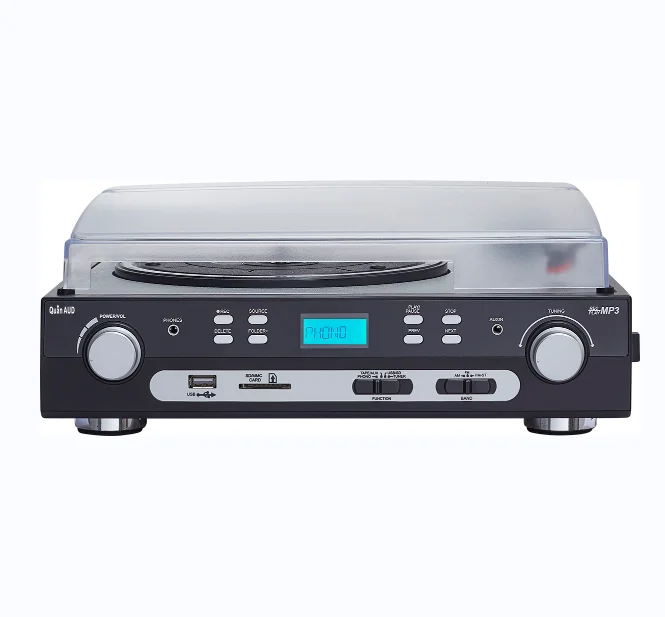 Vinyl Modern Record Player Musician Stereo Turntable Phonograph Home Audio