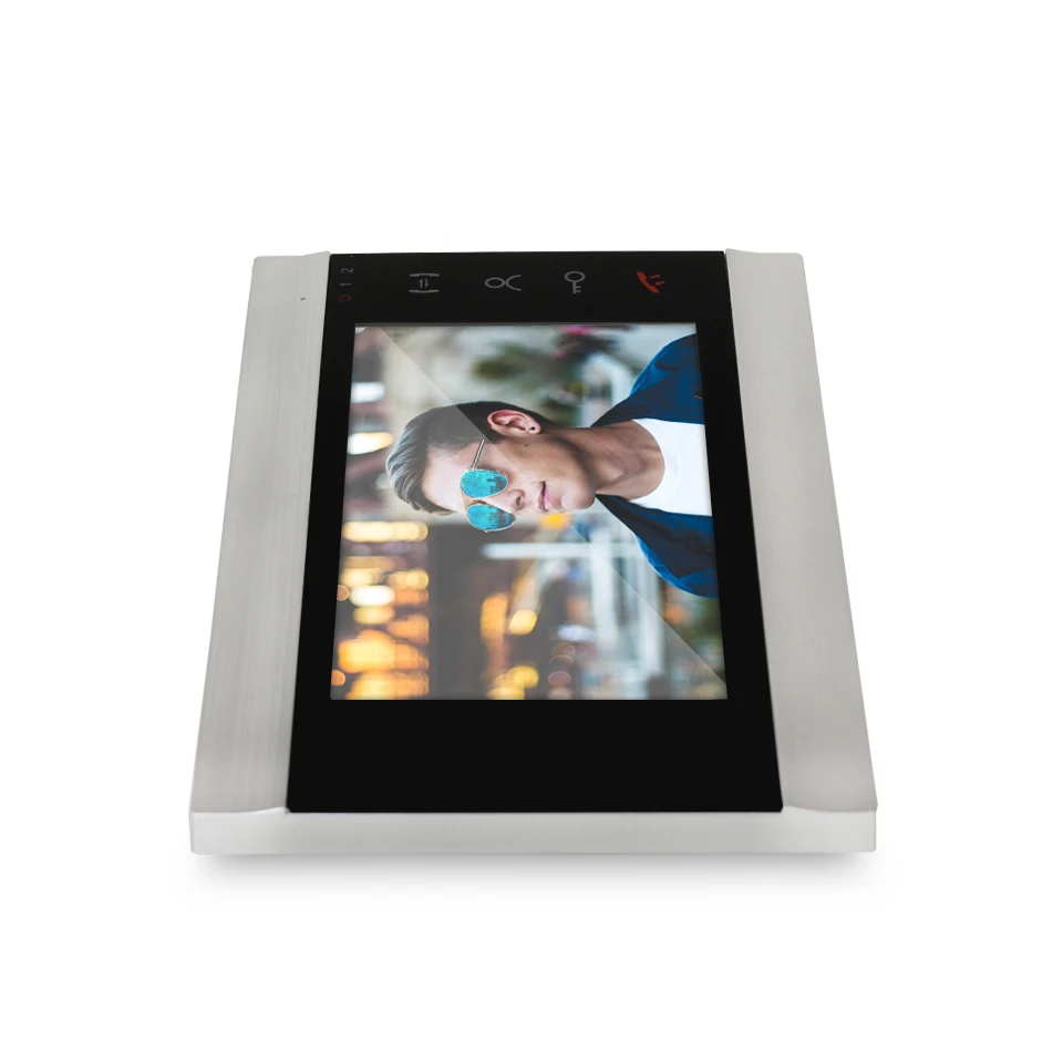 Korea Wireless peephole Colour Two-Way Apartment Building Video Intercom System Door Phone Fingerprint Wifi With Key Pad