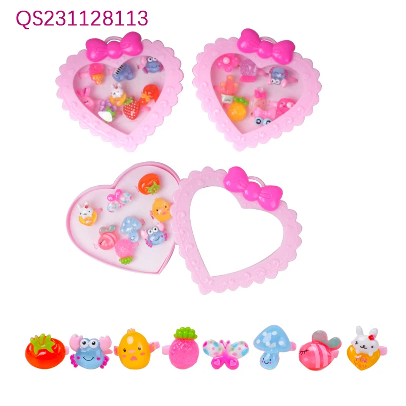QS Cheap Price Kids Girl Make Up Beauty Fashion Toys Multi Style Pretend Play Game Princess Jewelry Set Toys For Children Gift