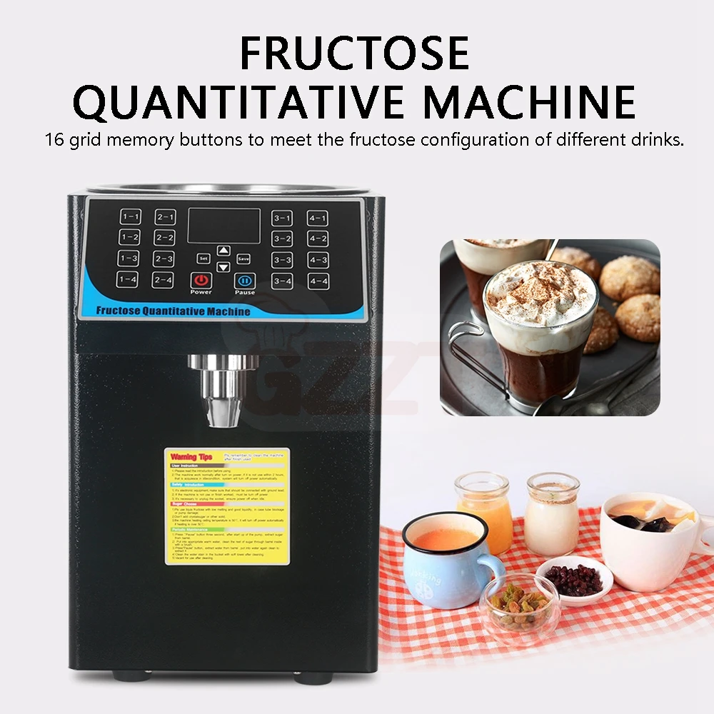 Factory Wholesale Bubble Tea Equipment Automatic Fructose Dispenser Machine 16 Keys Fructose Syrup Quantitative Machine For Milk