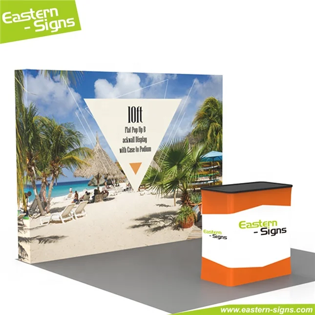 Lightweight collapsible aluminum fabric 10x10 pop up high quality convention booth for advertising