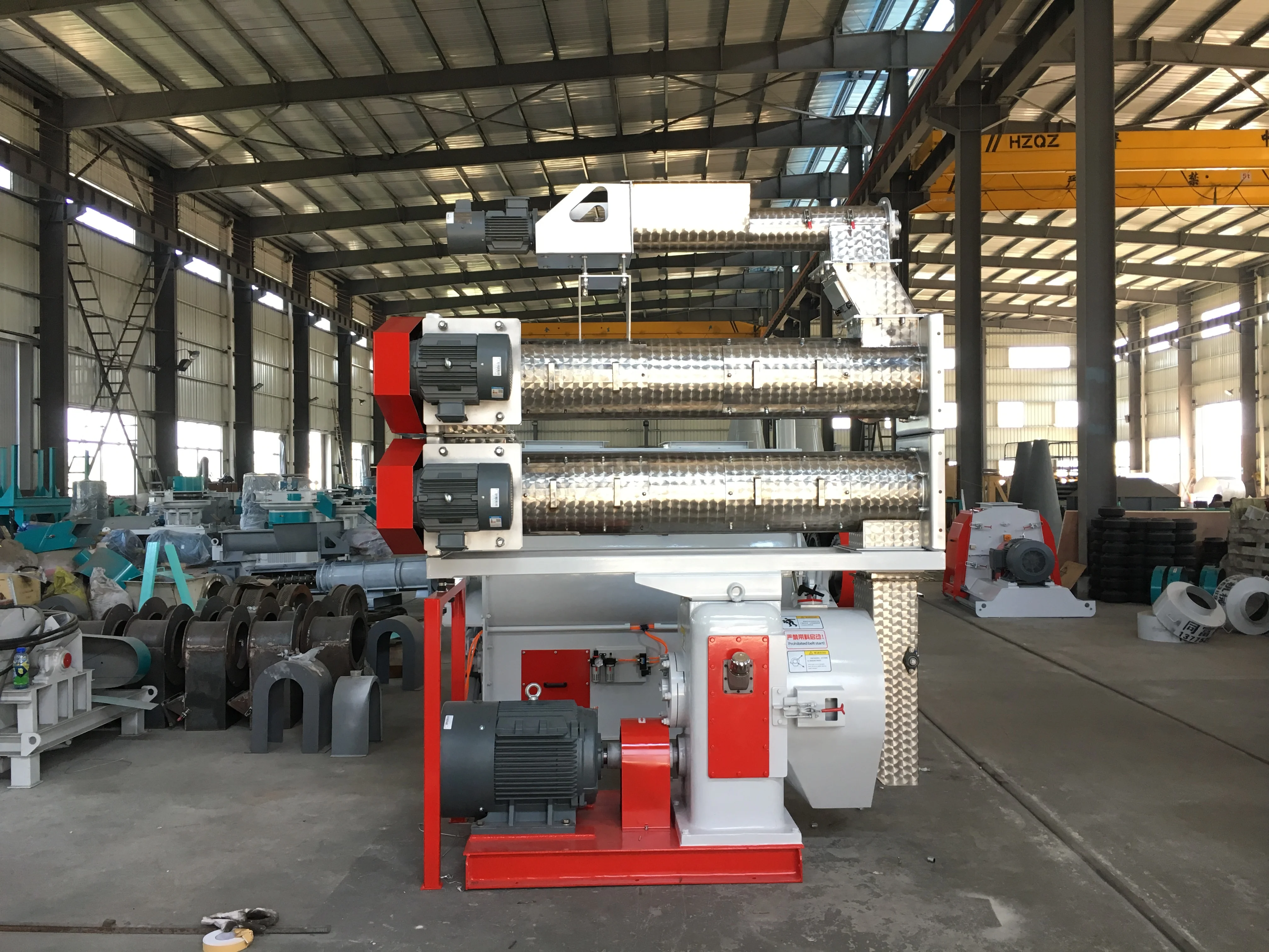 Factory direct sale large stainless steel ring die animal food pelletizer feed processing machine