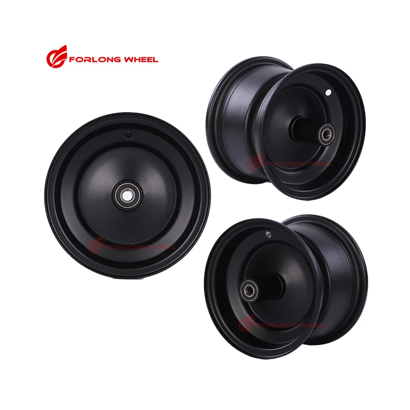 FORLONG 8' 8inch 2.50X8  AXIS TUBE LENGTH 100mm custom rim wheels with 6203 2RS bearings