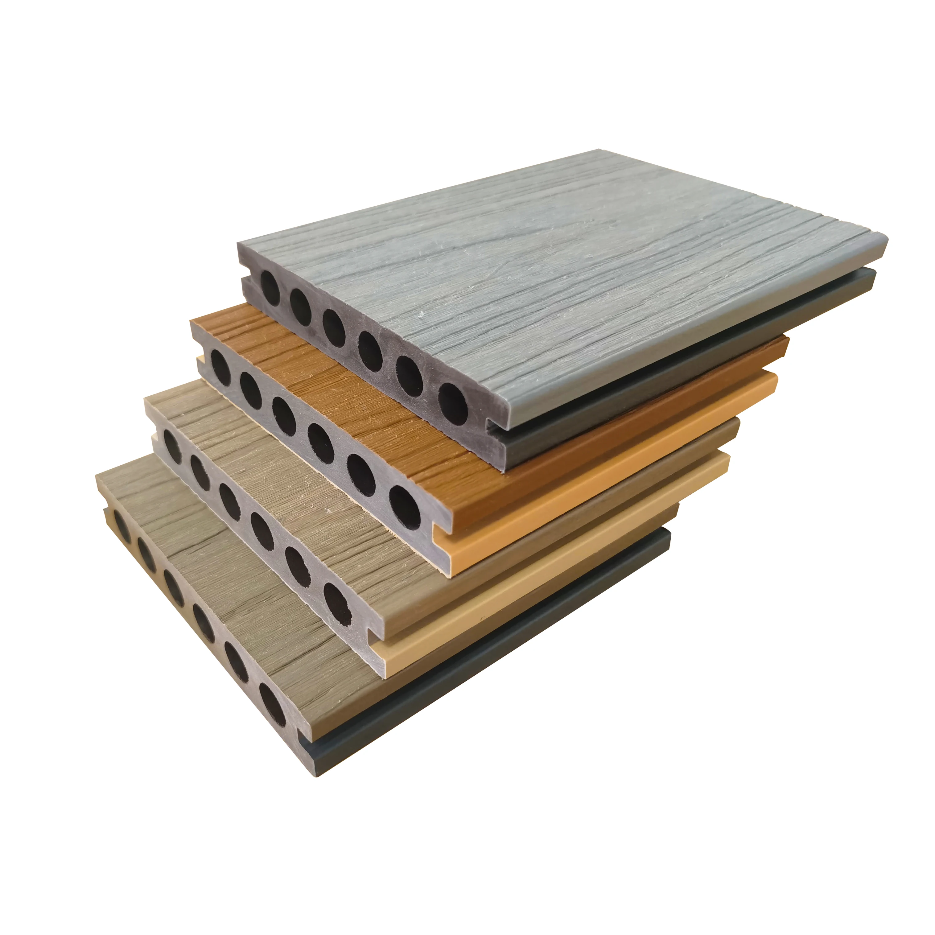 Construction Decking Boards Solid Deck Wpc Outdoor 6 Hollow Coextruded Certificate Wpc Decking 2 Colors