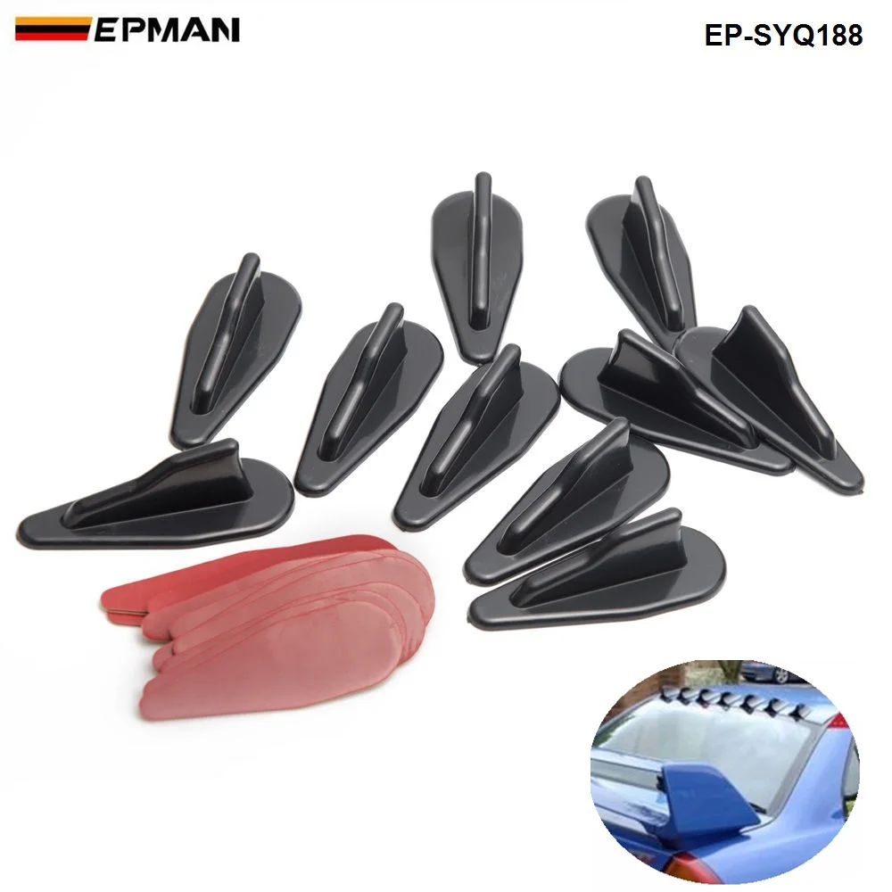 10pcs/Pack Bumper Diffuser Windshield Roof Spoiler Vortex Generator For Subaru Mazda EP-SYQ188