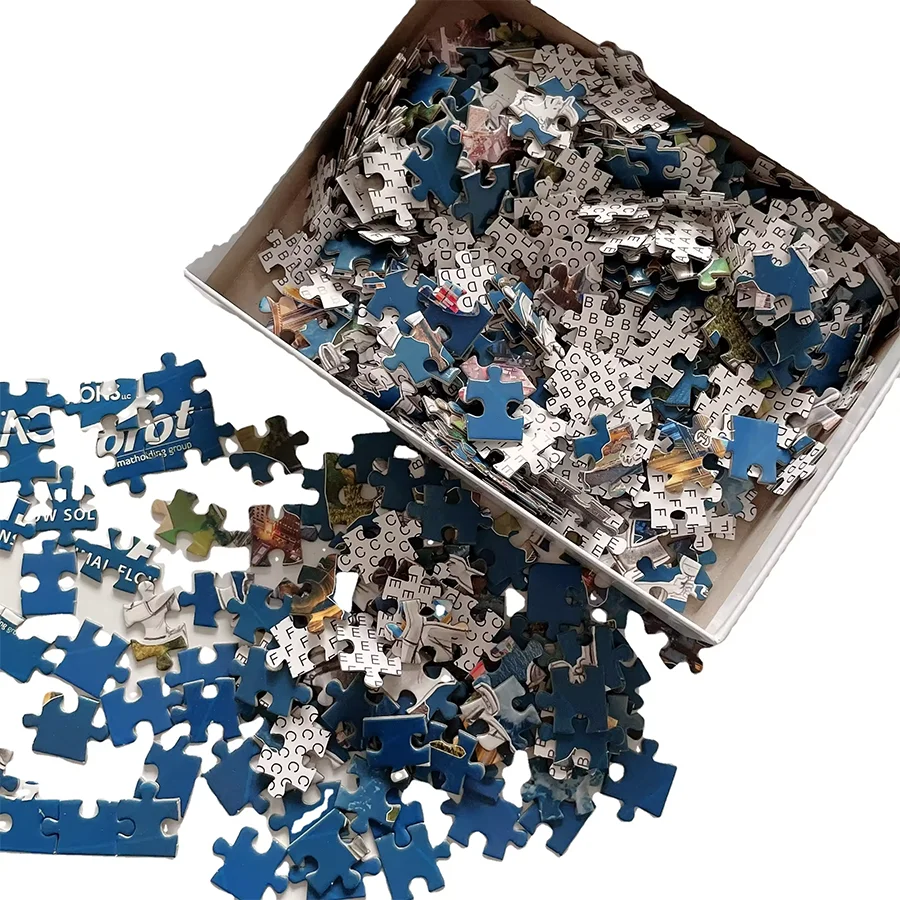 Customize Design 1000 Piece Jigsaw Puzzle Color Jigsaw Puzzle For Adult Children Entertainment Game Board