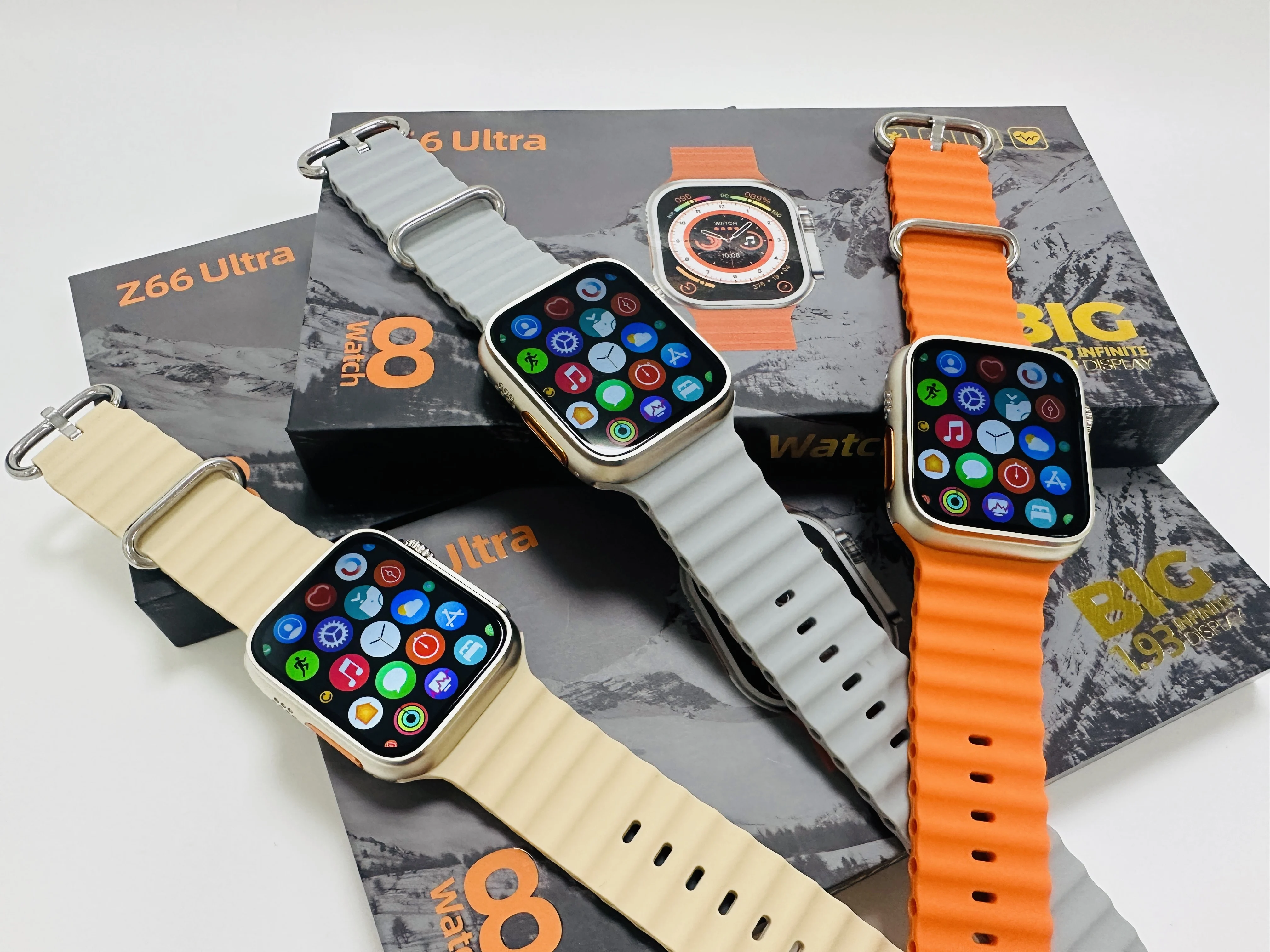 New Z66 Ultra 1.92 inch Smart Watch Wireless Charger Smartwatch OEM Factory Quality Series 8 BT Calling Z66 Ultra Smart Watch
