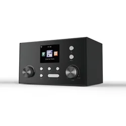 Internet Radio DAB/DAB+/FM Radio  Function Player Clock  wooden dual speaker