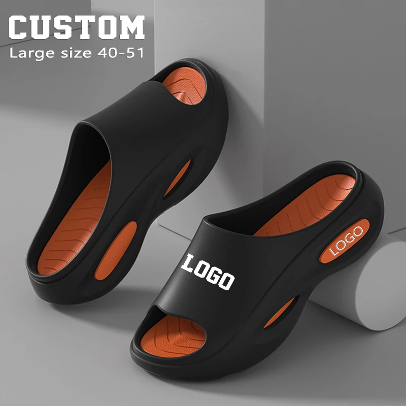 Fashion Design Casual Thick Soles 40-51 Big Extra Large Size 14 Custom Sports EVA Slides Sandals Slippers Custom Logo Men Women