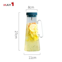 High Borosilicate gas heated thermo glass cold brew tea pitcher