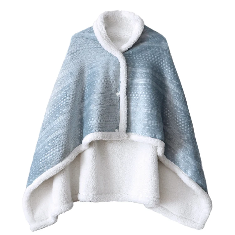 Портативное офисное комфортное одеяло для дивана, женское теплое мягкое покрывало из шерпы и флиса