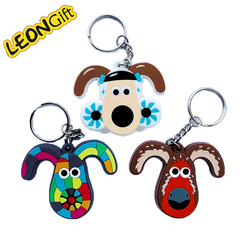 Custom Logo 2D & 3D Soft PVC Rubber Keychains 2D & 3D Metal Gift Anime Keychains Keychain