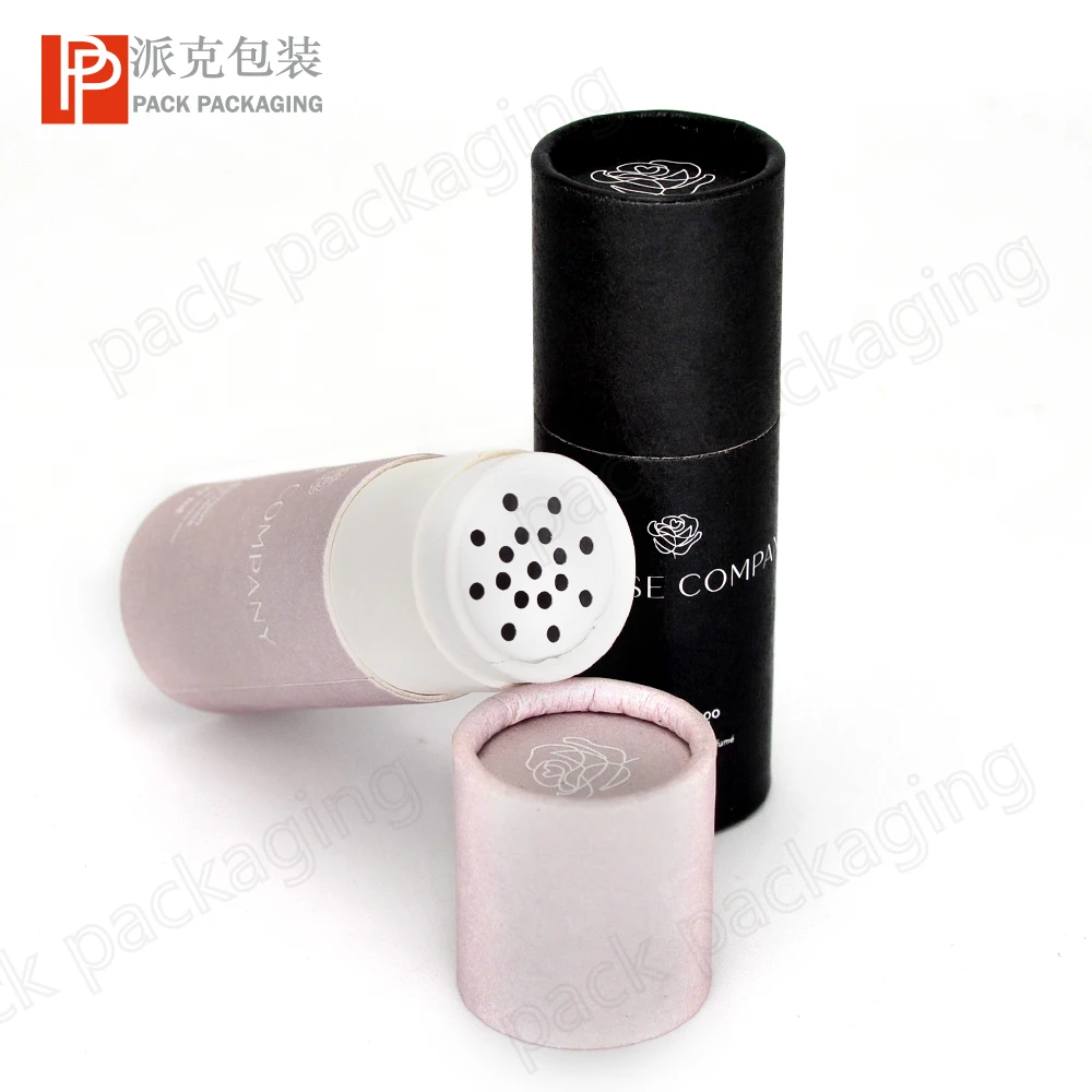 Eco Friendly Kraft Loose Powder Paper Tube Spice Jar Protein Powder Packaging With Shaker