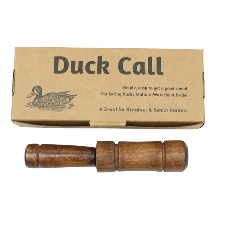 Mallard Duck Call Duck Decoys, Wooden Duck Hunting Call Waterfowl Decoys, Durable Vivid Voice Whistle Hunting For Luring Drake