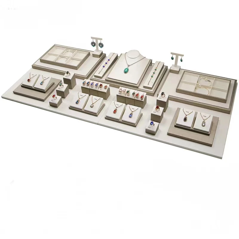 Hot Sale High Quality Jewelry Display Stand Holder Bracelet Necklace Ring Earring Holder Jewelry Display Stand Set