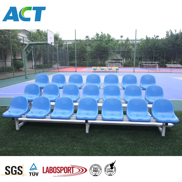 
Telescopic grandstands seating for gym portable aluminum bleacher 