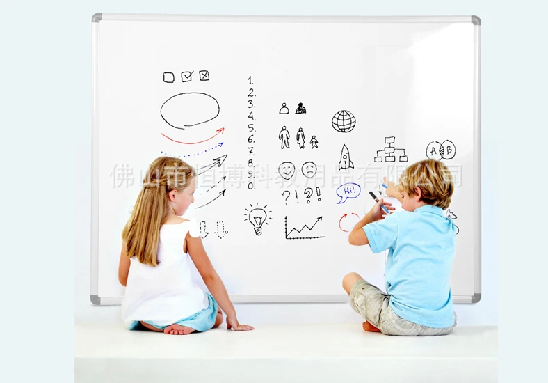 office teaching magnetic whiteboard with aluminum frame wall mounted whiteboard