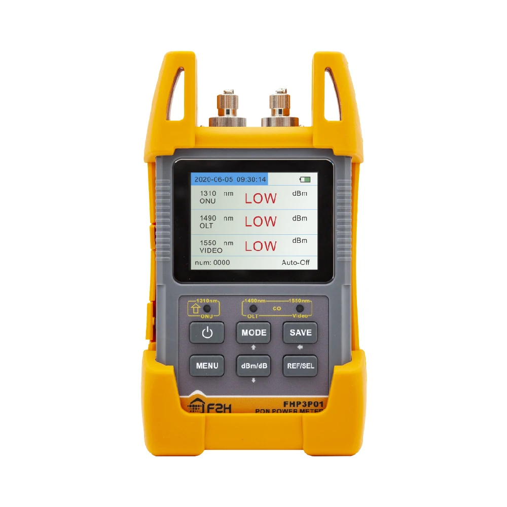 F2H FHP3P01 EPON GPON xPON измеритель оптической мощности КПМ FTTx OLT-ONU 1310/1490/1550nm онлайн тестирование