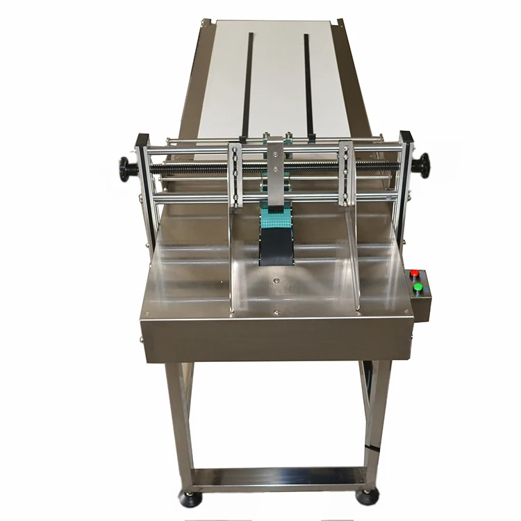 Automatic friction paging cheaper date code printer feeder machine with conveyor green belt