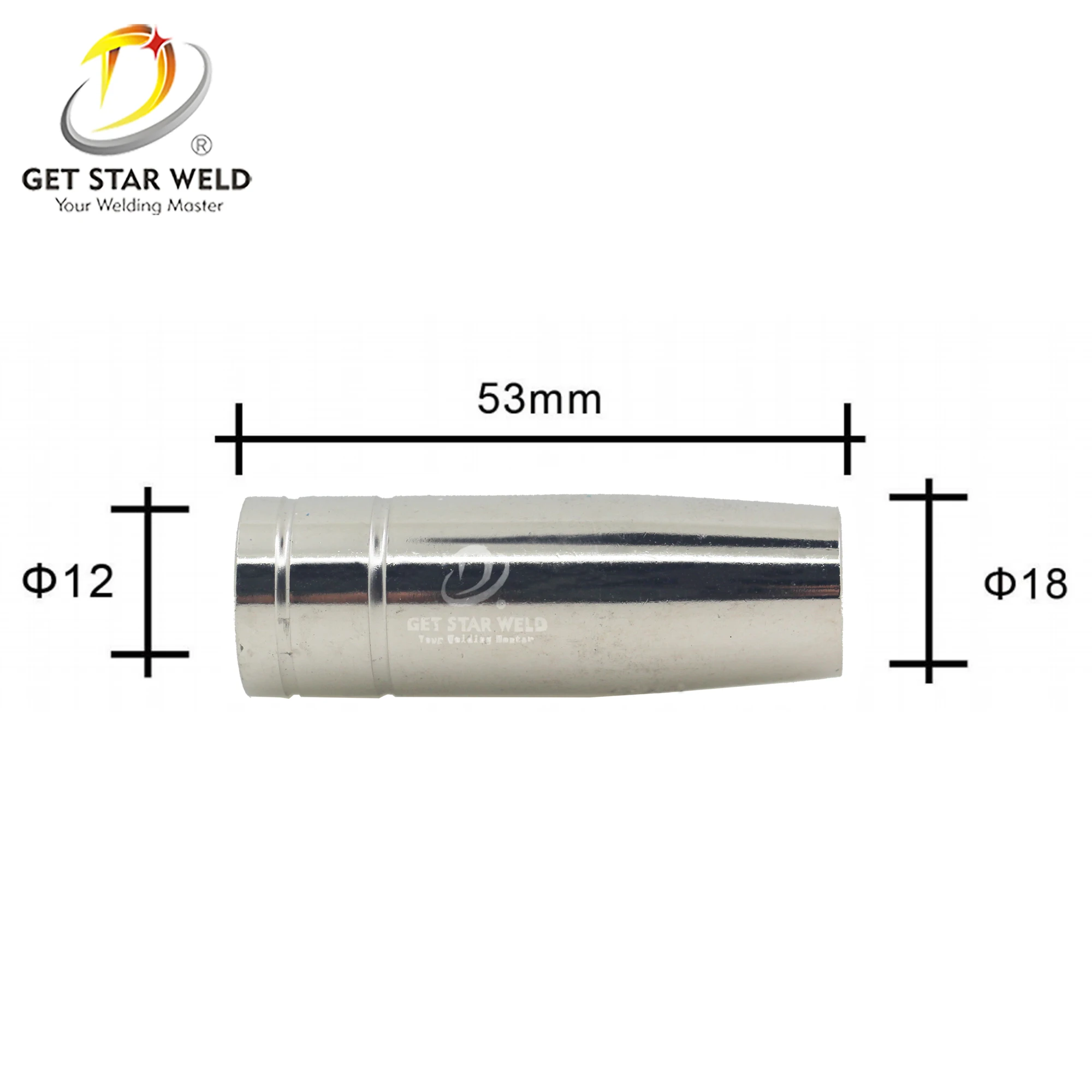 Get Star Weld 15AK torch gas nozzle,mig nozzles gas, gas welding torch nozzle mig