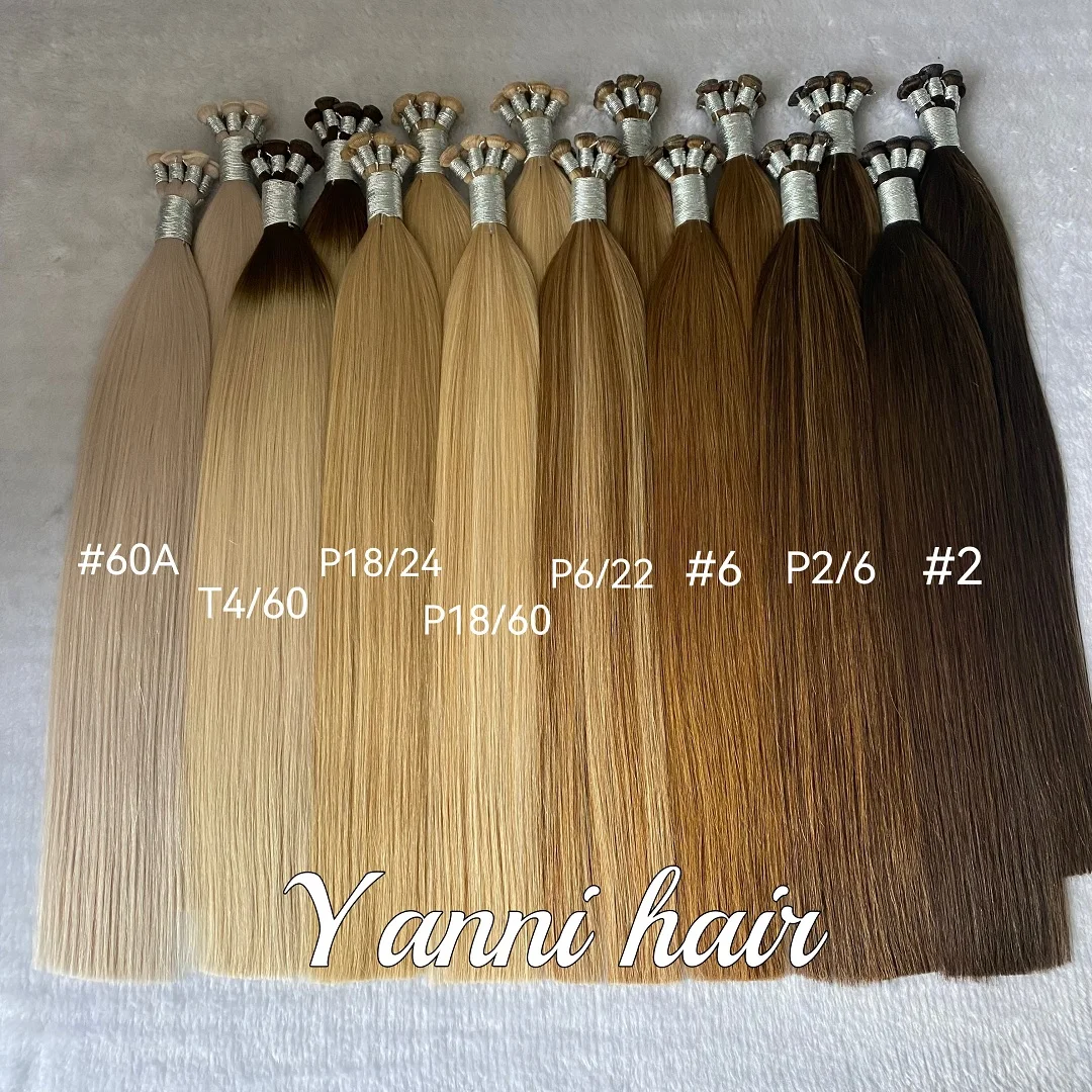 Wholesale 100% Natural Human Hair genius weft natural curling curtain hair extensions