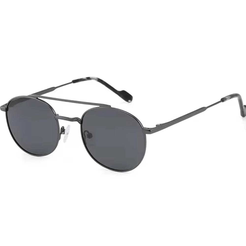 2023 солнцезащитные очки lunettes-soleil Классические с двойным мостом Поляризованные Роскошные новые модные из нержавеющей стали