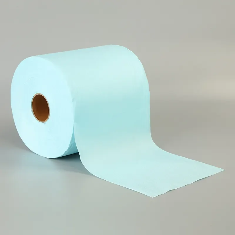 Disposable Nonwoven Multipurpose Lint Free Wipers Wood Pulp Fiber Cellulose Cleaning Cloth Roll