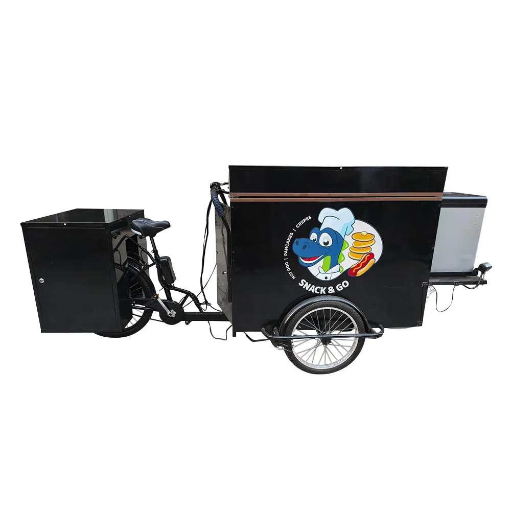 New Electric Vintage Ice Cream Tricycle Used Ice Cream Bike For Sale For Restaurants And Food Shops Raw Material Milk Tea Bike