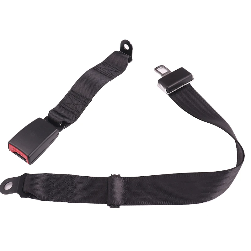 Wholesale Bus Parts  2 points Material Portable Removable 2 Point Car Seat Safety Belt With Buckle Webbing Tongue