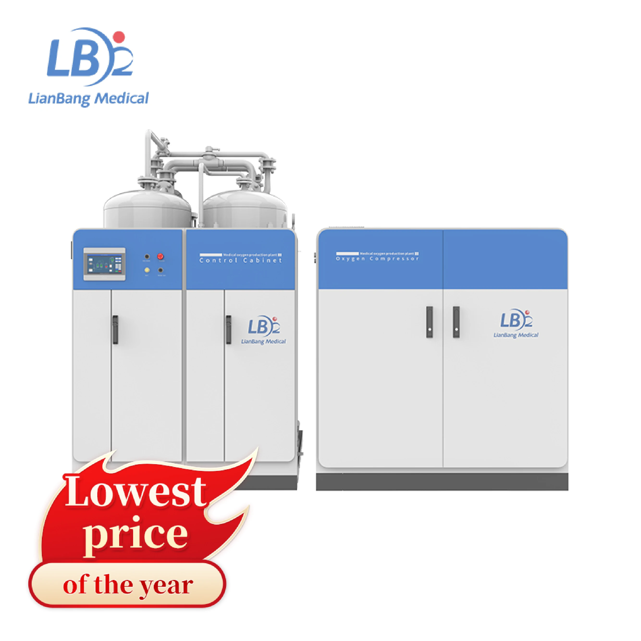 medical gases plant (oxygen, air and vacuum) 25 35 50Nm3/h Psa Oxygen Generator for Medical Oxygen Generator