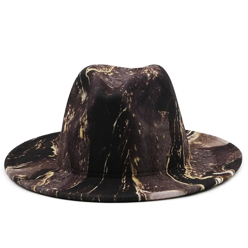 Customized cheap price printing wool felt fedora hats women wholesale 2022 female