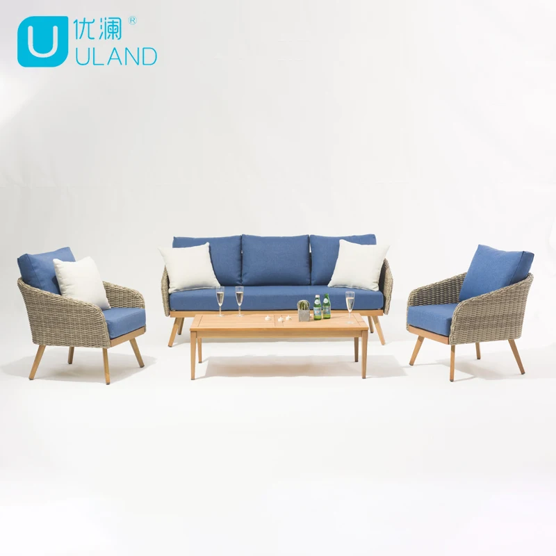 Uland Modern Wicker Garden Sets Outdoor Furniture Outdoor Rattan Sofa Set Furniture For Garden