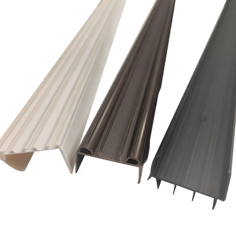 PVC Soft And Hard Co-Extrusion Door Seal / Fire Door Seal For The Bottom Of Single Or Double Doors