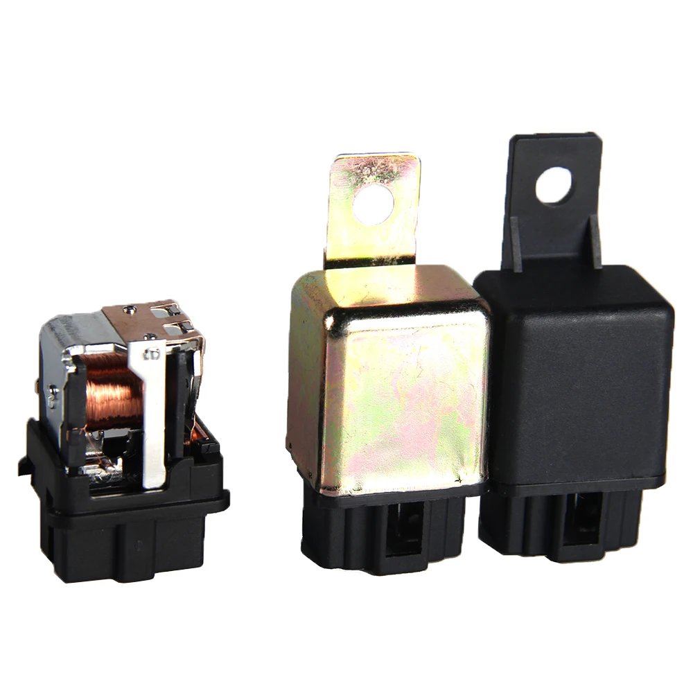 4pins 1A Auto Relay 12V/24V SPST Alarm Relay for Car Automotive Van Boat Truck