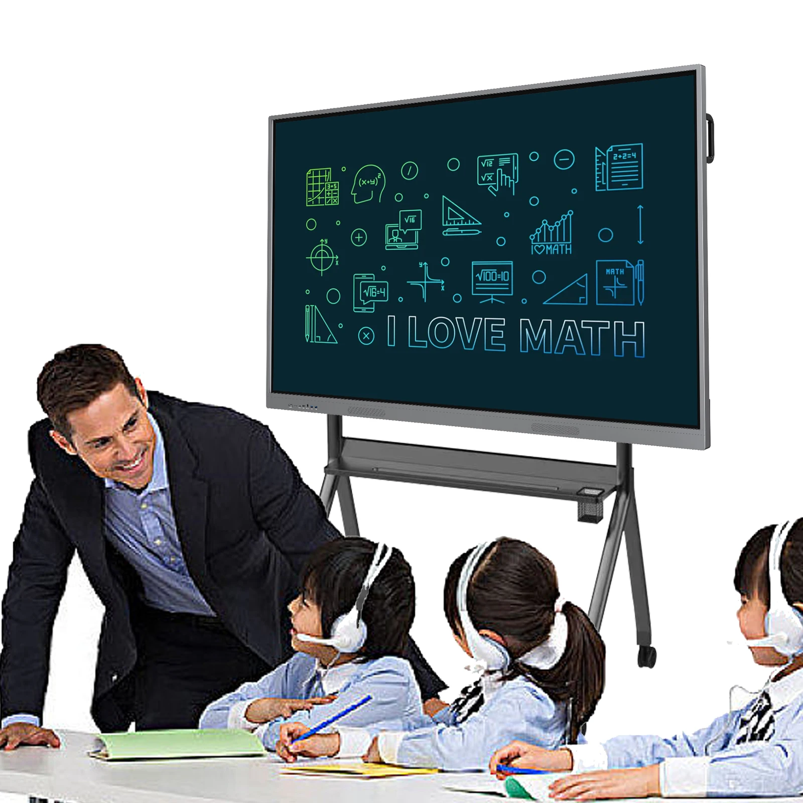 65/75/85/98/110 inch LCD Display Smart Board Prices Digital Whiteboard Educational Equipment Interactive White Board